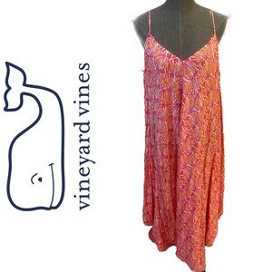 Vineyard vines, spaghetti strap, V-neck seashell dress  X large